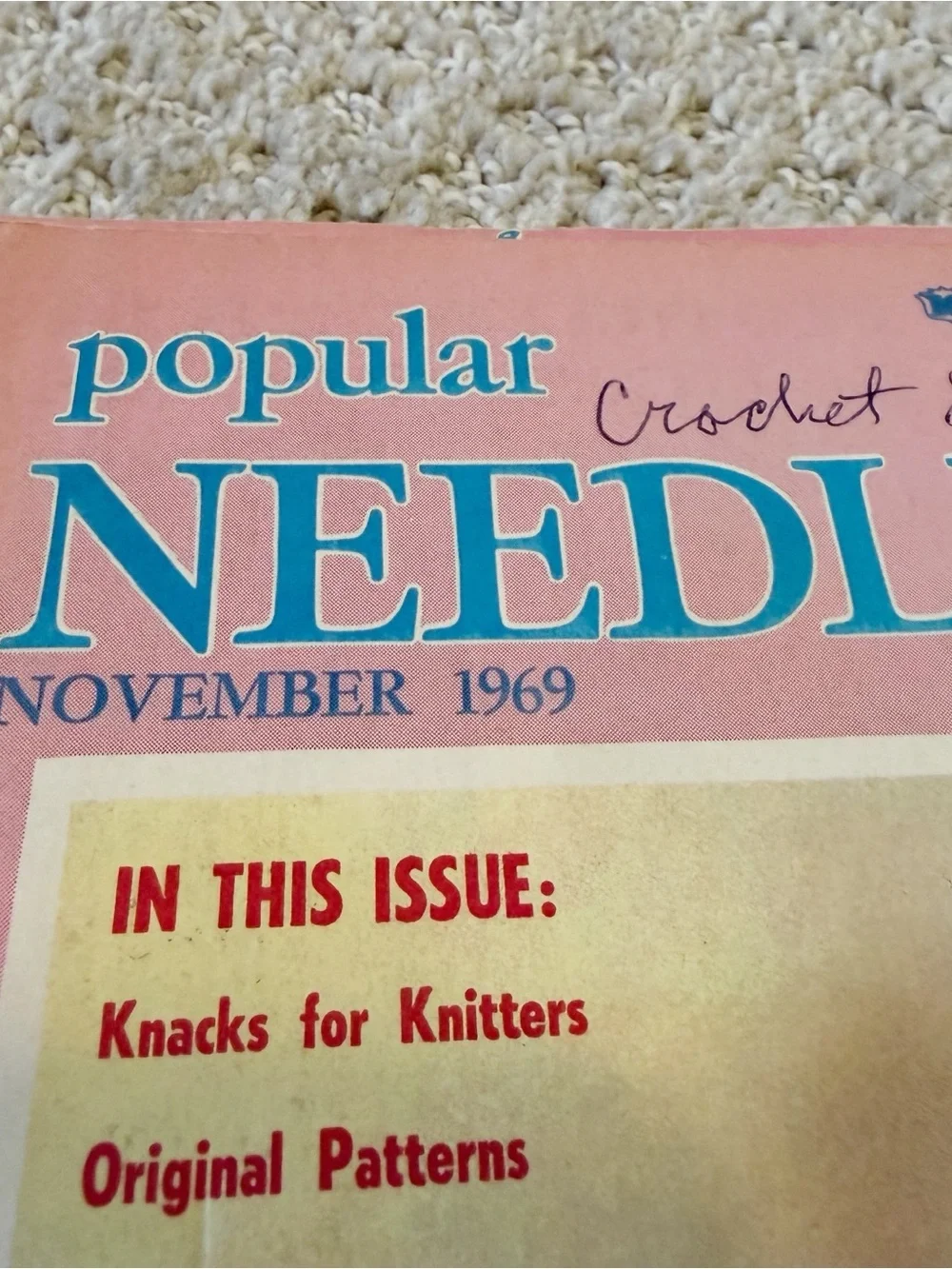 Popular Needlework Magazine Sept 1968 Aug 1969 Nov 1969 Feb 1970 - Lot of 4